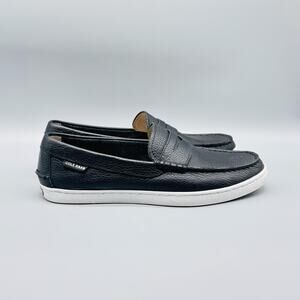 Cole Haan Shoes Mens 8 Black Leather Loafers Grand OS Pinch Weekender Classic